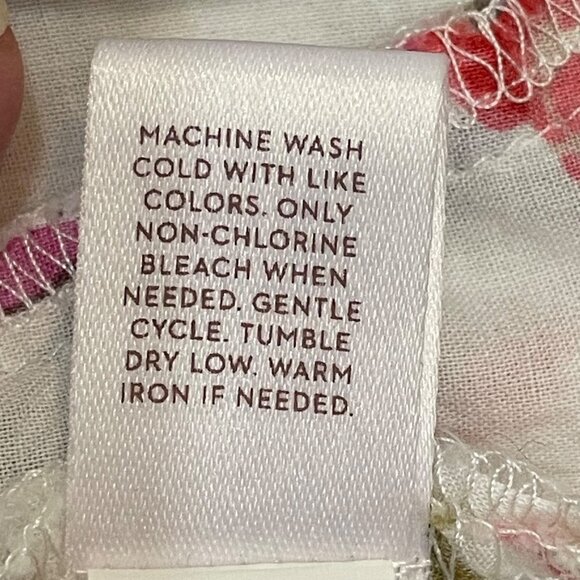 LC Lauren Conrad Floral Ruffle Trim Sleeveless Top Size Medium - Picture 10 of 12